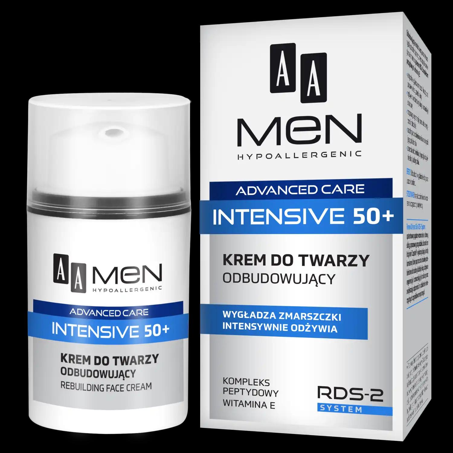 AA Men Advanced Care odbudowujący krem do twarzy męski, 50 ml