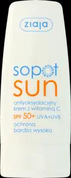 Ziaja ZIAJA Sopot Sun krem do twarzy, antyoksydacyjny, z witaminą C, SPF 50+, UVA+UVB 50 ml