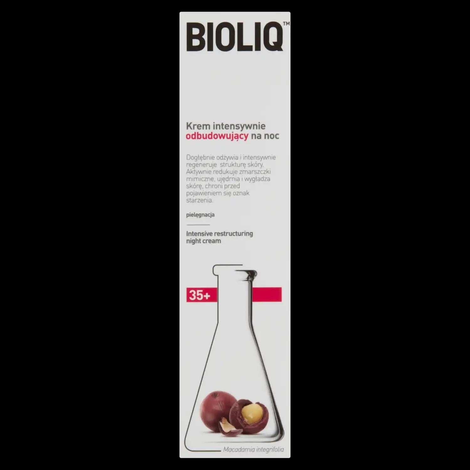 Bioliq 35+ krem intensywnie odbudowujący na noc 35+, 50 ml