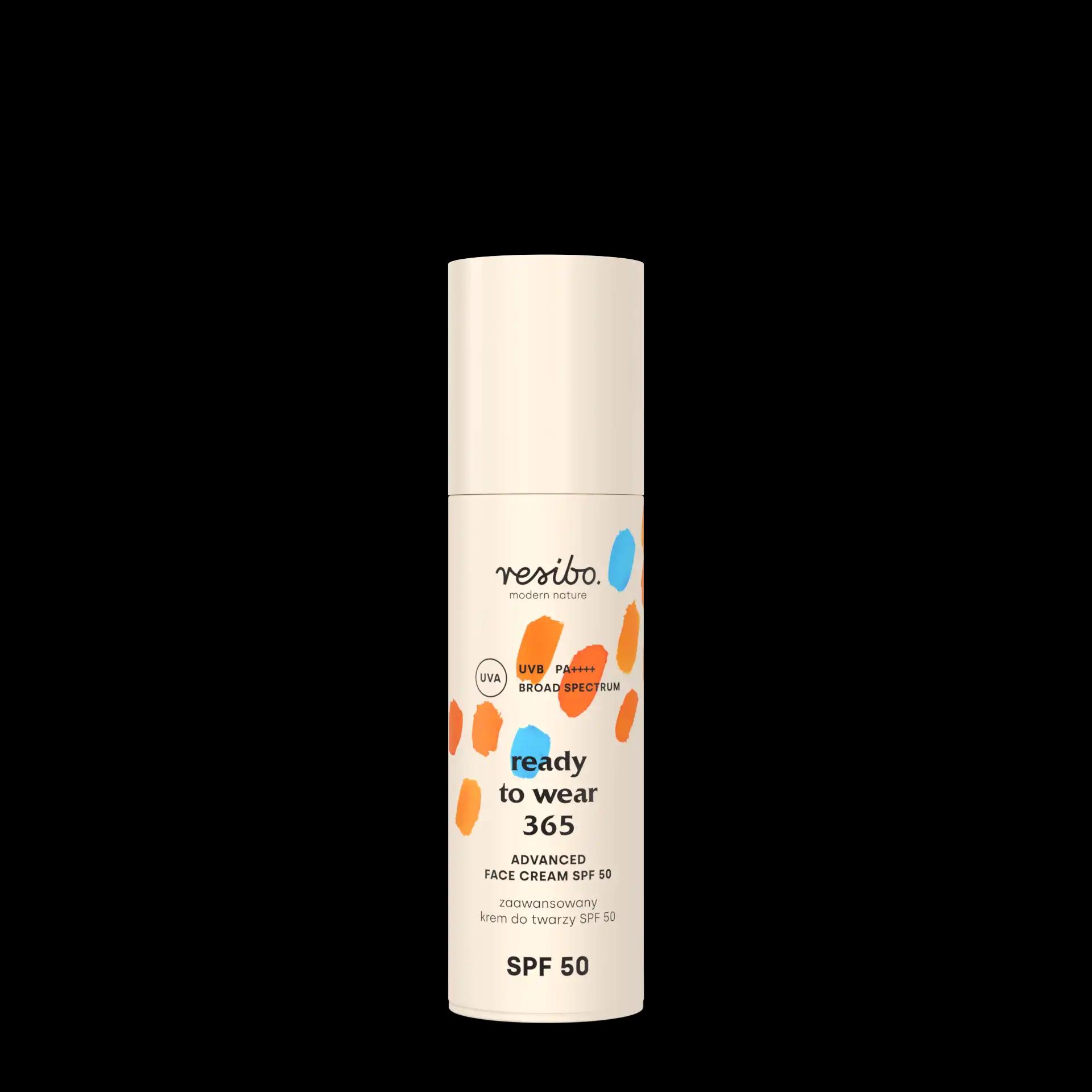 Resibo Ready To Wear zaawansowany krem do twarzy z SPF50, 50 ml